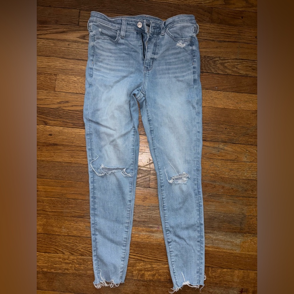 American Eagle Outfitters Light Blue Skinny Jeans
